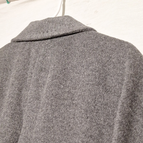 Wool Angora Pea Coat, Grey, Ellen Tracy Sz 4, NWOT - Picture 11 of 16